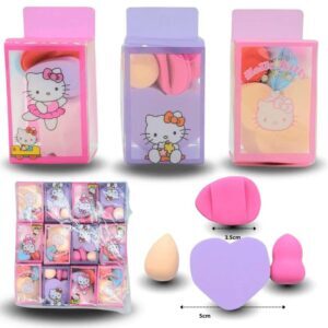 esponja cosmética set 4 pzas